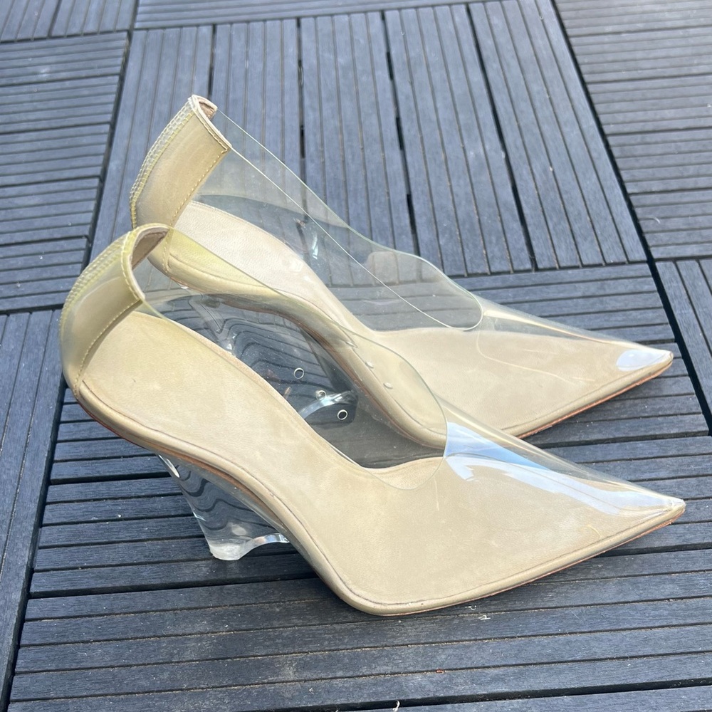 Yeezy season 8 wedge pvc heel